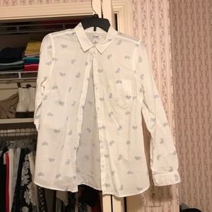 Bicycle button down blouse